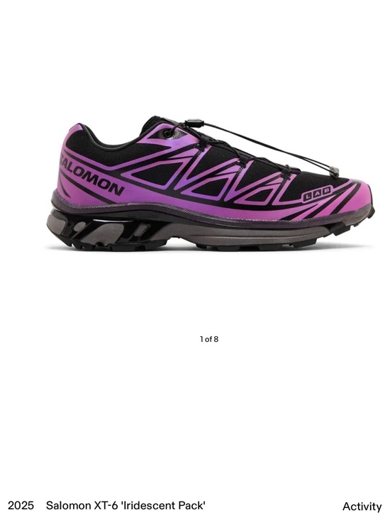 Salomon Shoes - Salomon Women's XT-6 Trail Sneaker - Purple/Black